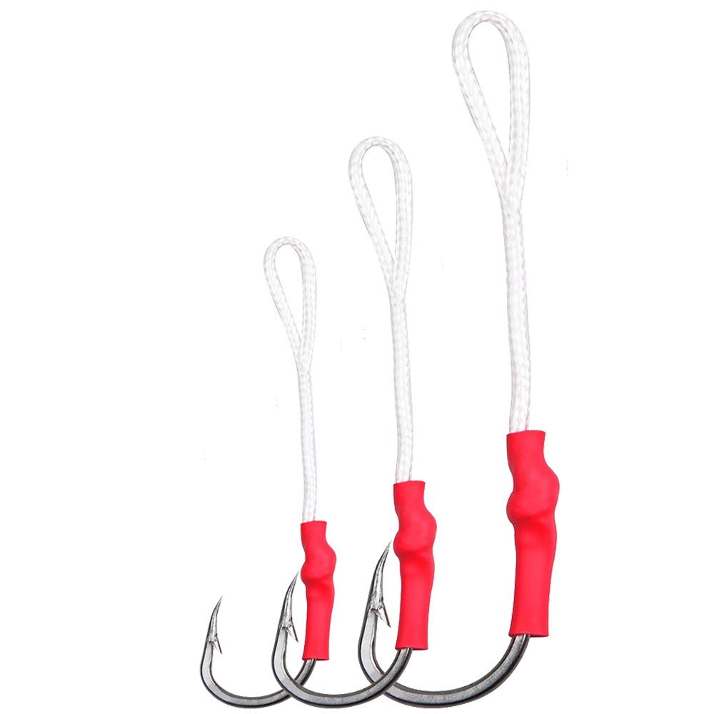 Fishing Hook Offset - 5 szt. 1/0-10/0 Haki wędkarskie z
