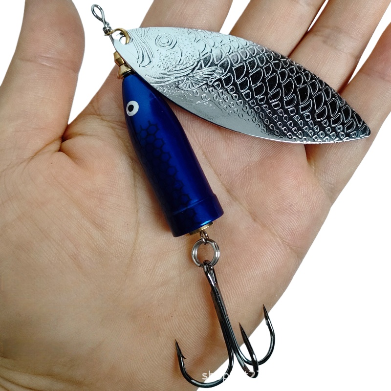 Fishing Hook Treble - 2 szt. 9-37g Metalowe Srebrne Obrotowe