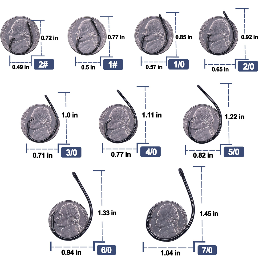 9KM 25-50 szt. Haczyki okrągłe – Fishing Hook Circle recenzja i cena