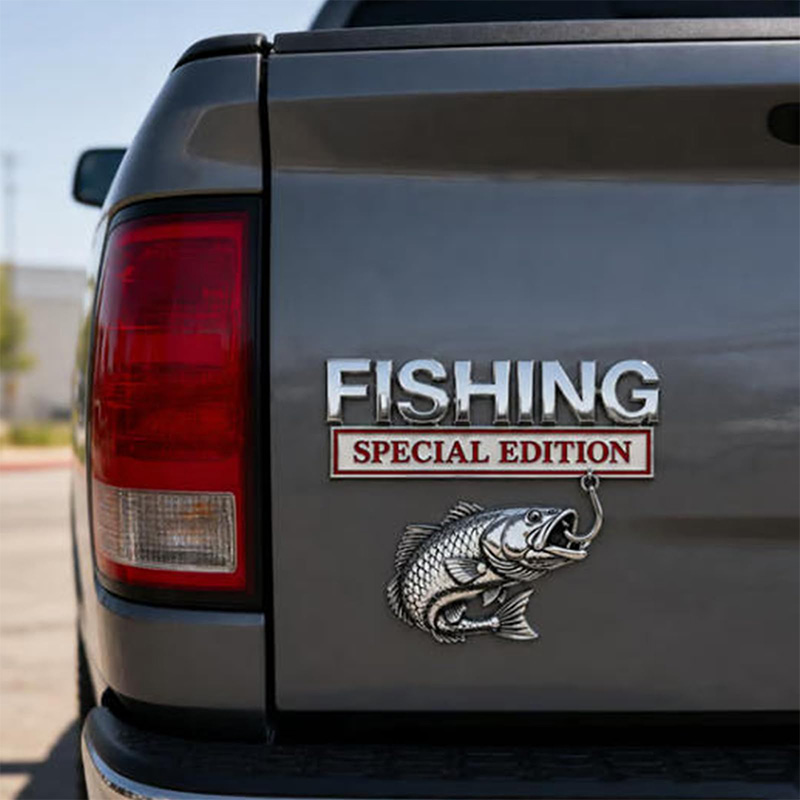 Metalowy emblemat w kształcie  – Fishing Hook recenzja i cena