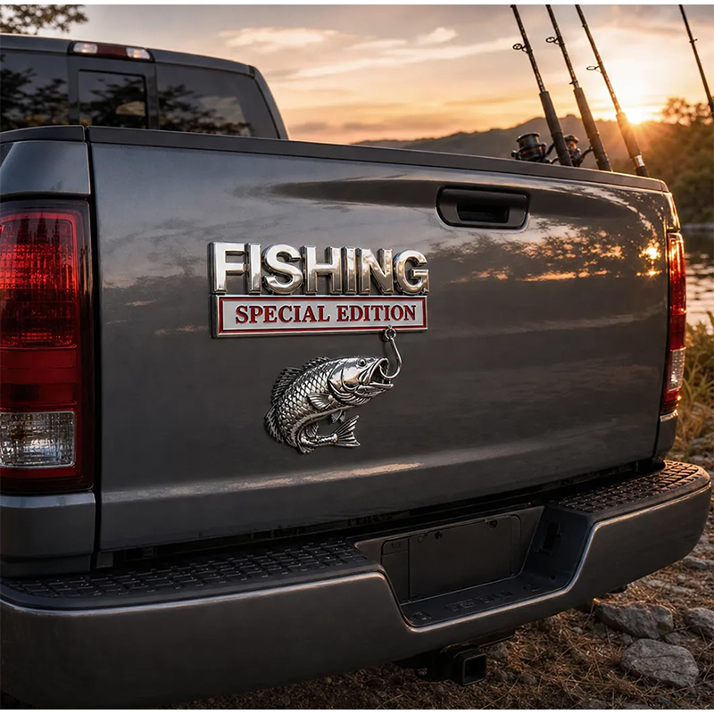 Metalowy emblemat w kształcie  – Fishing Hook recenzja i cena