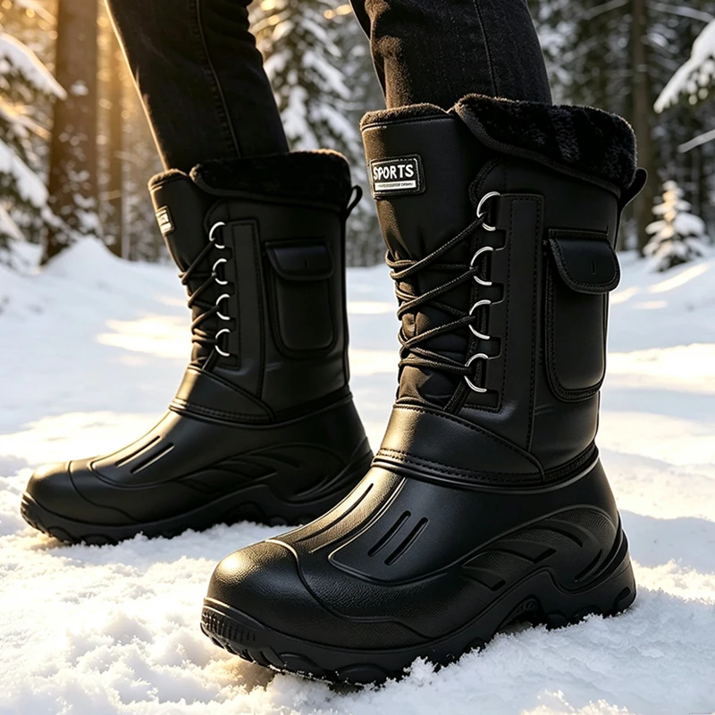 Męskie zimowe buty śniegowce b – Fishing Hook recenzja i cena