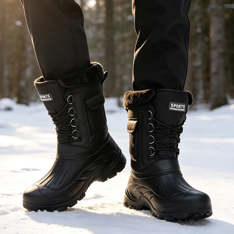 Męskie zimowe buty śniegowce b – Fishing Hook recenzja i cena
