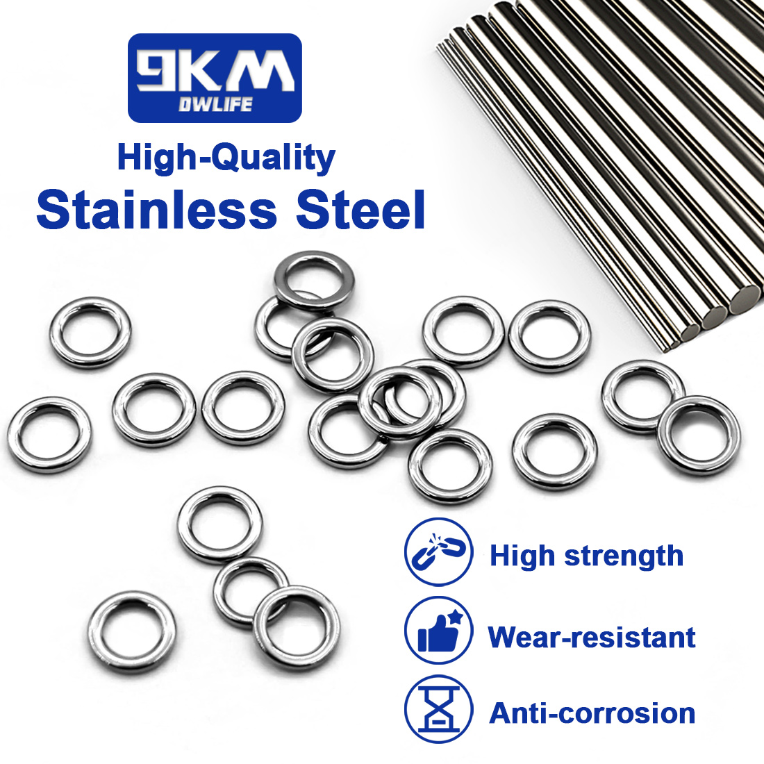 9KM Solidne Kółka Wędkarskie 5 – Fishing Hook Stainless Steel recenzja i cena