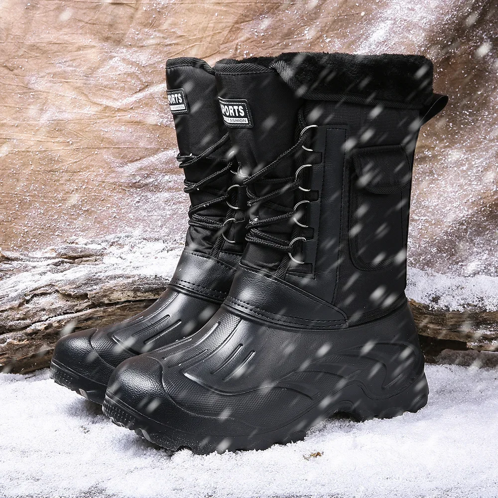 Męskie zimowe buty śniegowe, b – Fishing Hook Size recenzja i cena
