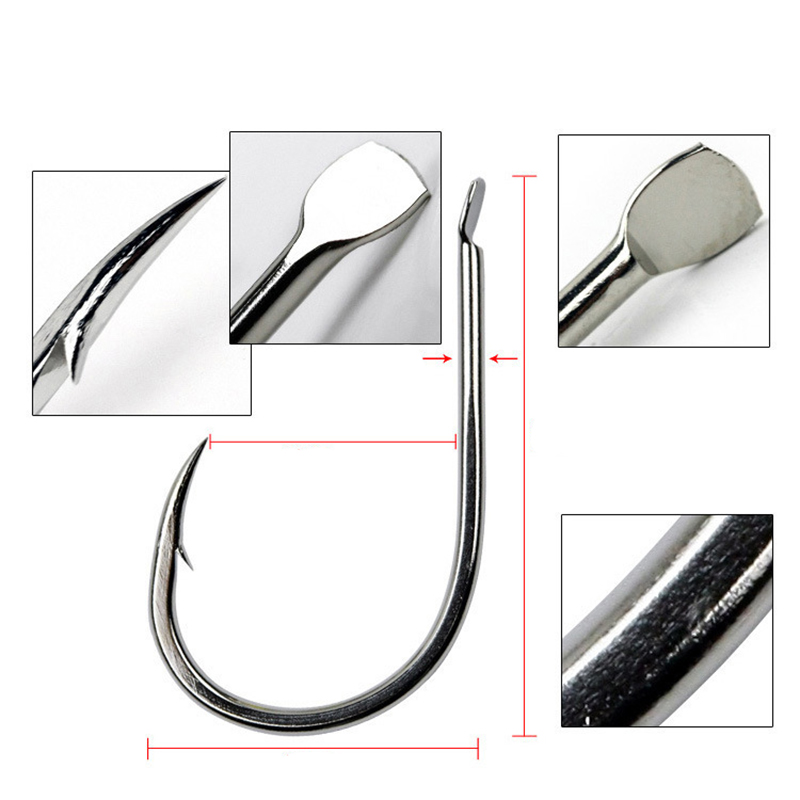100 sztuk/partia 7 rozmiar kol – Fishing Hook Circle recenzja i cena