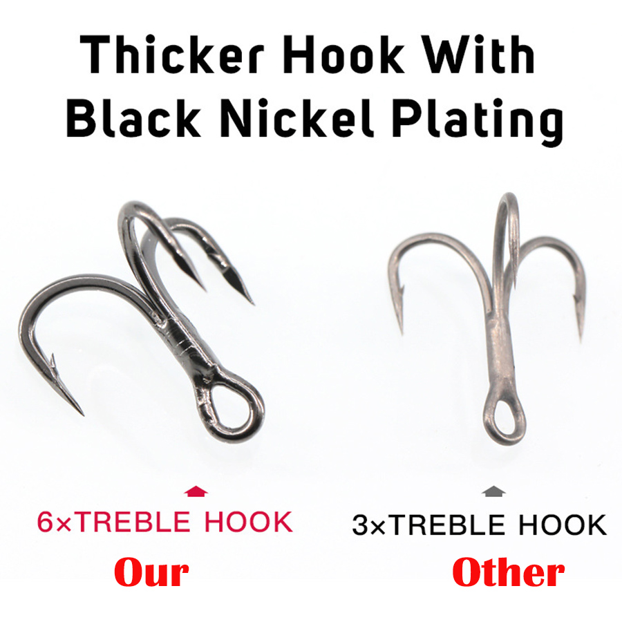 6X haczyki wędkarskie czarne 1 – Fishing Hook Offset recenzja i cena